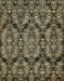 Machine Washable Abstract Dark Khaki Green Rug, wshabs362