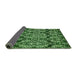 Sideview of Abstract Green Modern Rug, abs362grn