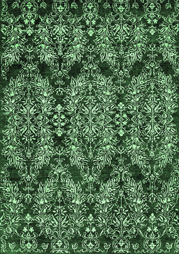 Abstract Emerald Green Modern Rug, abs362emgrn