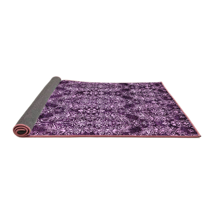 Sideview of Abstract Purple Modern Rug, abs362pur