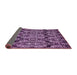 Sideview of Abstract Purple Modern Rug, abs362pur