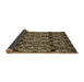 Sideview of Abstract Brown Modern Rug, abs362brn