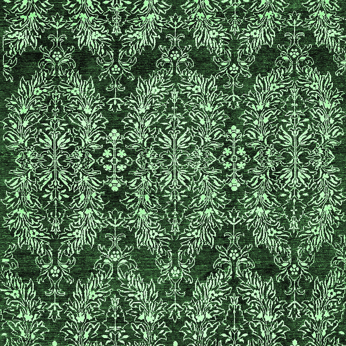 Machine Washable Abstract Emerald Green Modern Area Rugs, wshabs362emgrn