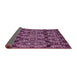 Sideview of Abstract Pink Modern Rug, abs362pnk