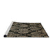 Sideview of Machine Washable Abstract Brown Rug, wshabs363