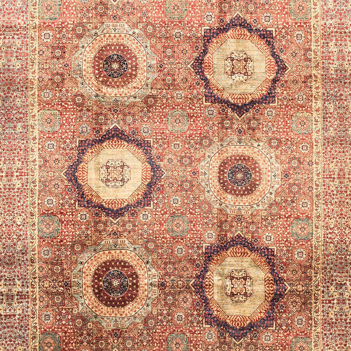 Machine Washable Abstract Red Rug, wshabs3630