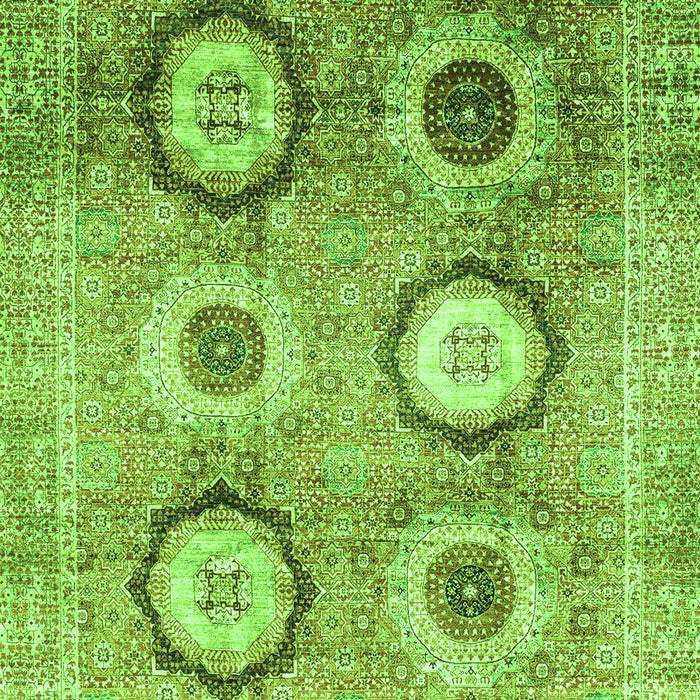Machine Washable Abstract Green Modern Area Rugs, wshabs3630grn