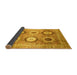 Sideview of Abstract Yellow Modern Rug, abs3630yw