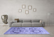 Machine Washable Abstract Blue Modern Rug in a Living Room, wshabs3630blu