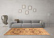 Machine Washable Abstract Brown Modern Rug in a Living Room,, wshabs3630brn