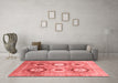 Modern Red Washable Rugs