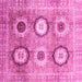 Square Abstract Pink Modern Rug, abs3630pnk