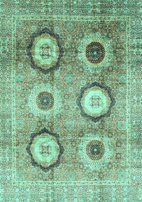 Abstract Turquoise Modern Rug, abs3630turq