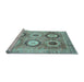 Sideview of Machine Washable Abstract Light Blue Modern Rug, wshabs3630lblu