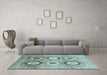 Machine Washable Abstract Light Blue Modern Rug in a Living Room, wshabs3630lblu