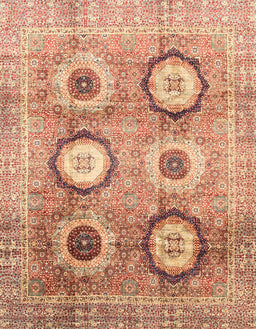 Abstract Red Modern Rug, abs3630