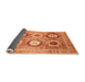 Sideview of Abstract Orange Modern Rug, abs3630org