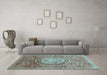 Machine Washable Abstract Light Blue Modern Rug in a Living Room, wshabs3631lblu