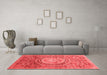 Modern Red Washable Rugs