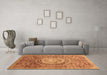 Machine Washable Abstract Brown Modern Rug in a Living Room,, wshabs3631brn