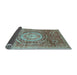 Sideview of Abstract Light Blue Modern Rug, abs3631lblu