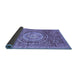 Sideview of Abstract Blue Modern Rug, abs3631blu