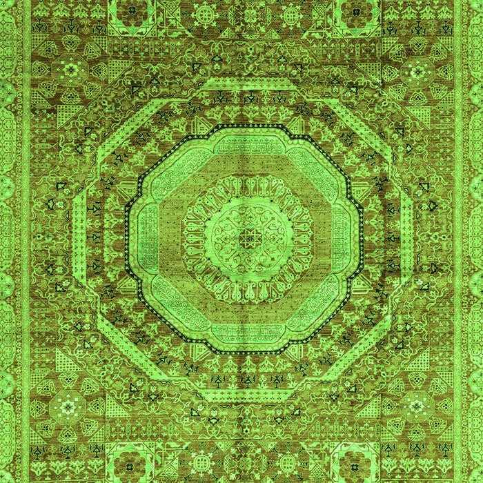 Machine Washable Abstract Green Modern Area Rugs, wshabs3631grn