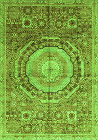 Abstract Green Modern Rug, abs3631grn