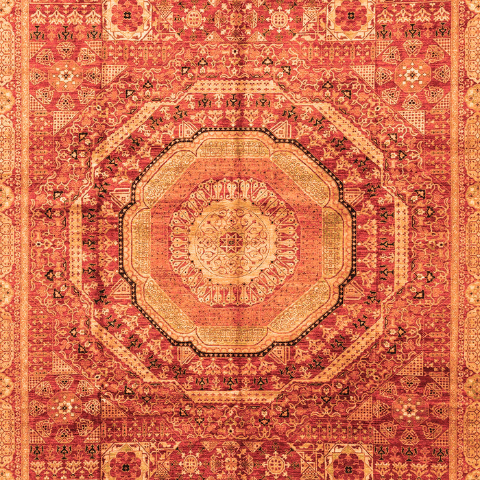 Abstract Orange Modern Rug, abs3631org