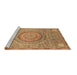 Sideview of Machine Washable Abstract Brown Modern Rug, wshabs3632brn