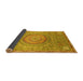 Sideview of Abstract Yellow Modern Rug, abs3632yw