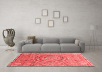 Machine Washable Abstract Red Modern Rug, wshabs3632red