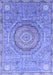 Abstract Blue Modern Rug, abs3632blu