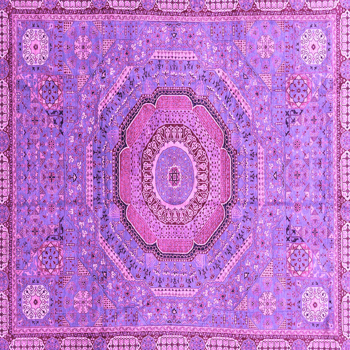 Square Abstract Purple Modern Rug, abs3632pur