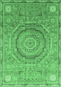 Abstract Emerald Green Modern Rug, abs3632emgrn