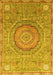 Abstract Yellow Modern Rug, abs3632yw