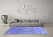 Machine Washable Abstract Blue Modern Rug in a Living Room, wshabs3632blu