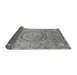 Sideview of Abstract Gray Modern Rug, abs3632gry