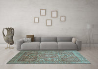 Machine Washable Abstract Light Blue Modern Rug, wshabs3633lblu