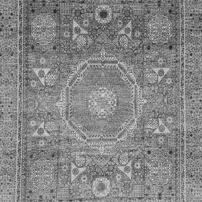 Machine Washable Abstract Gray Modern Rug, wshabs3633gry