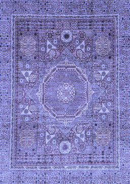 Abstract Blue Modern Rug, abs3633blu