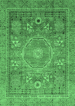 Abstract Emerald Green Modern Rug, abs3633emgrn