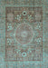 Abstract Light Blue Modern Rug, abs3633lblu