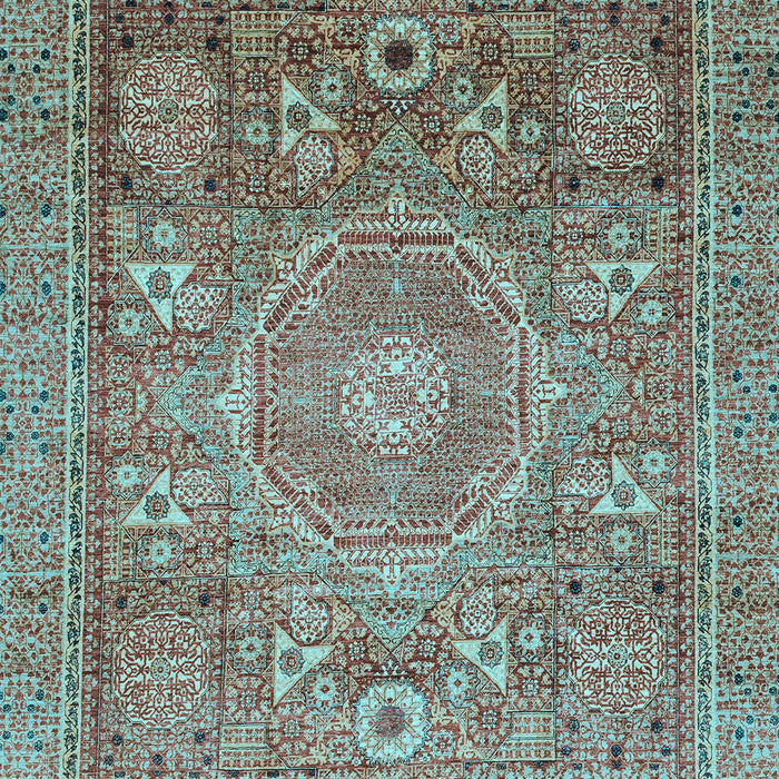 Abstract Light Blue Modern Rug, abs3633lblu