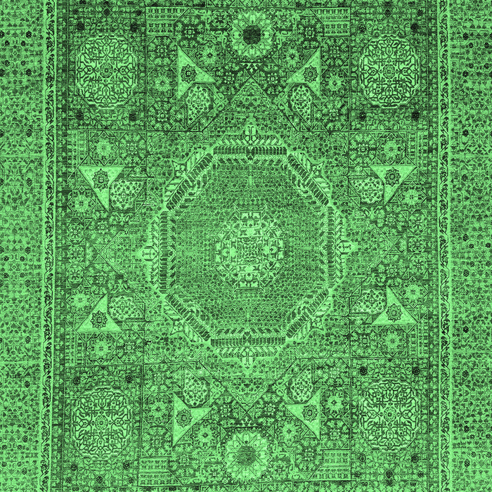 Machine Washable Abstract Emerald Green Modern Area Rugs, wshabs3633emgrn