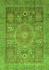 Abstract Green Modern Rug, abs3633grn