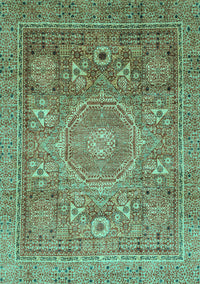 Abstract Turquoise Modern Rug, abs3633turq