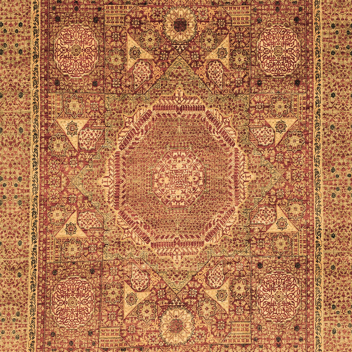 Machine Washable Abstract Brown Modern Rug, wshabs3633brn