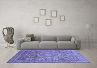 Machine Washable Abstract Blue Modern Rug, wshabs3633blu