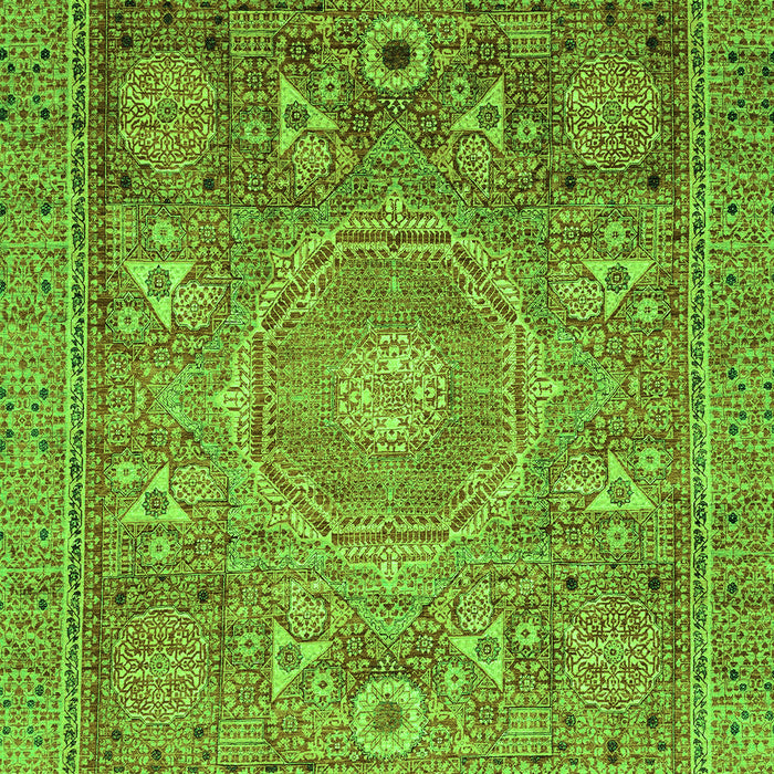 Machine Washable Abstract Green Modern Area Rugs, wshabs3633grn